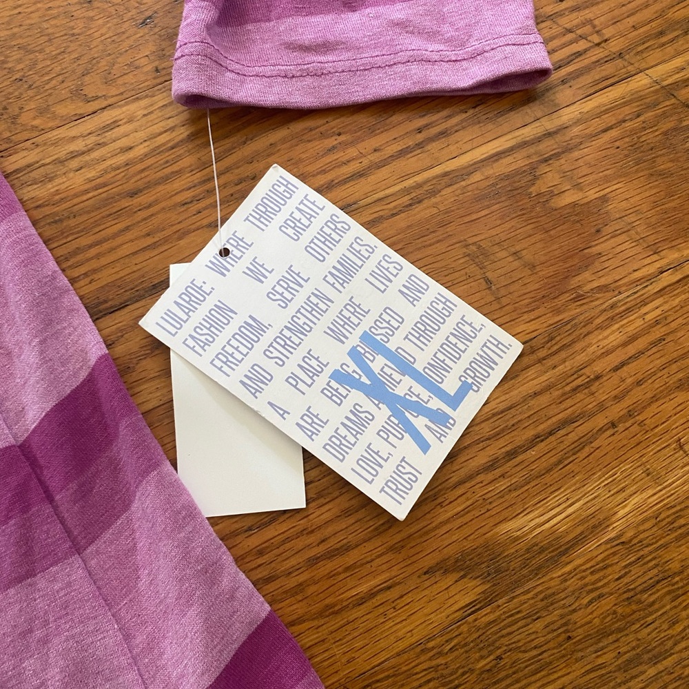 LuLaRoe Women’s Striped Long Sleeve Top – Pink Purple – NWT – Size XL - Picture 5 of 8